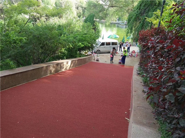 青海彩色路面施工